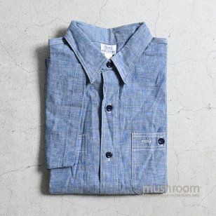 SEARS S/S CHAMBRAY WORK SHIRTDEADSTOCK/LARGE