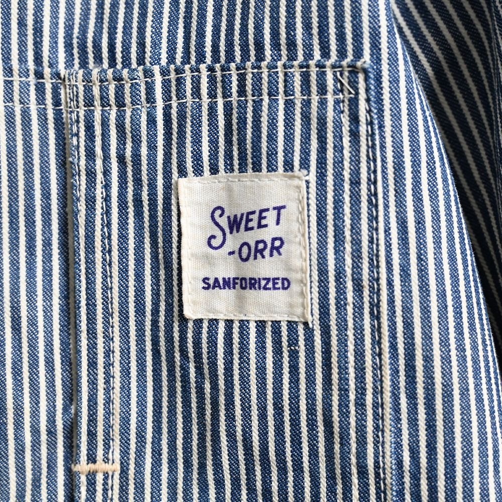 SWEET-ORR HICKORY-STRIPED COVERALL（Around WW2/MINT CONDITION 