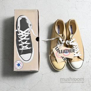 CONVERSE ALL STAR LO LT.WALNUT LEATHER WITH BOXDEADSTOCK/US 8 1/2