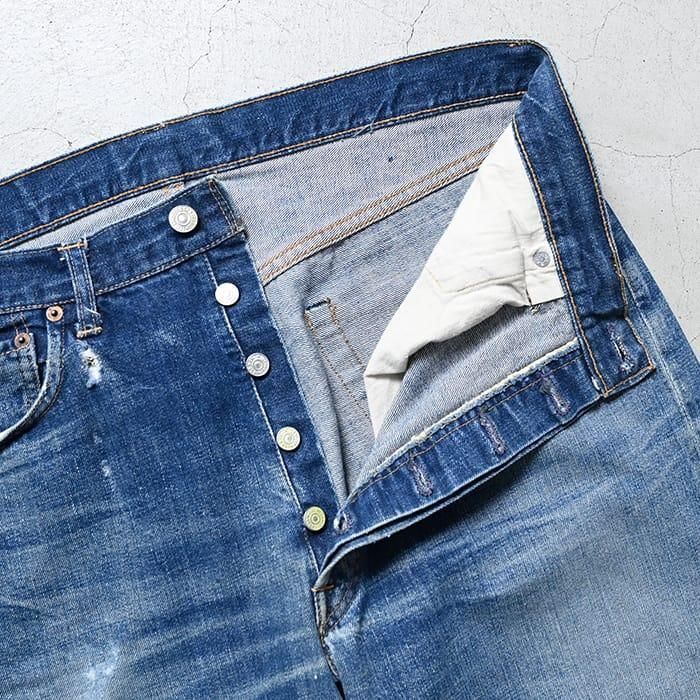 LEVI'S 501 BIGE JEANS（HIGE & HONEYCOMB） - 古着屋
