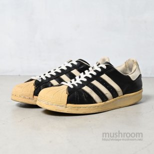 adidas BLKWHT SUPER STAR80'S/Made in FRANCE/US 9