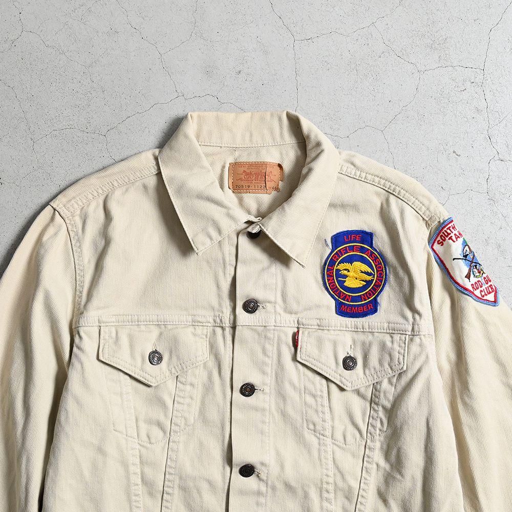 sinページ LEVI'S 70519-1122 BIGE PIQUE JACKET WITH PACTH（SZ 46/GOOD