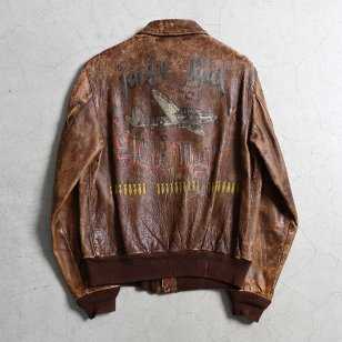 USAAF TYPE A-2 LEATHER FLIGHT JACKET WITH PAINT'43/SZ 40