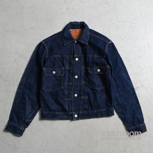 LEVI'S 507XX DENIM JACKET WITH LEATHER PATCHONE SIDE TAB/DARK COLOR