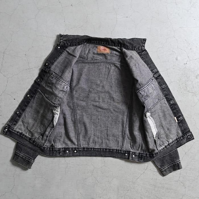 LEVI'S 70507-4858 BLACK DENIM JACKET（LARGE/GOOD CONDITION