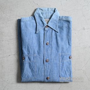 GHR CHAMBRAY WORK SHIRT1940'S/GOOD CONDITION