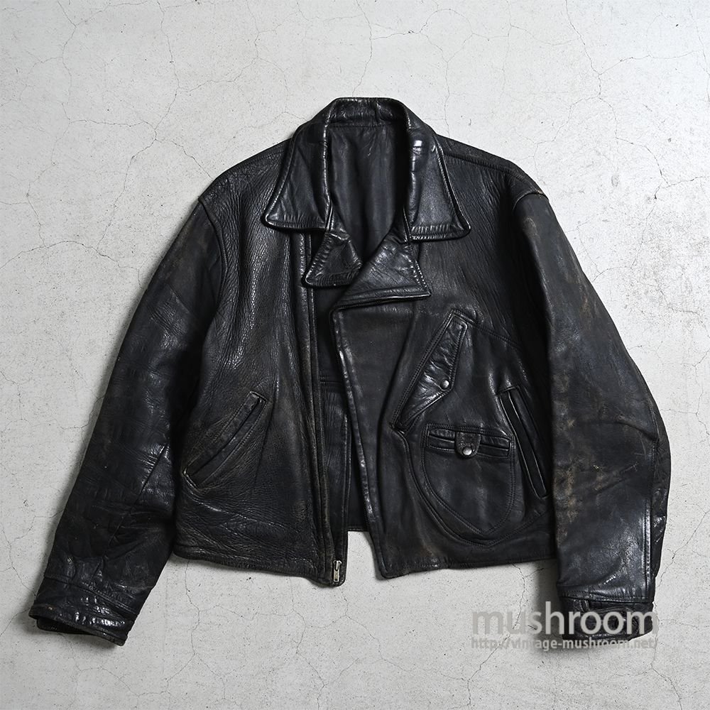 OLD AVIATOR STYLED LEATHER SPORTS JACKET（D-POCKET） - 古着