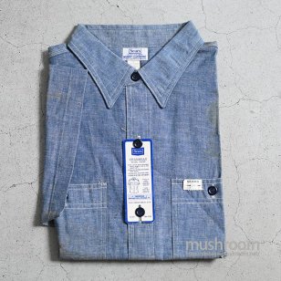 SEARS S/S CHAMBRAY WORK SHIRTDEADSTOCK/LARGE