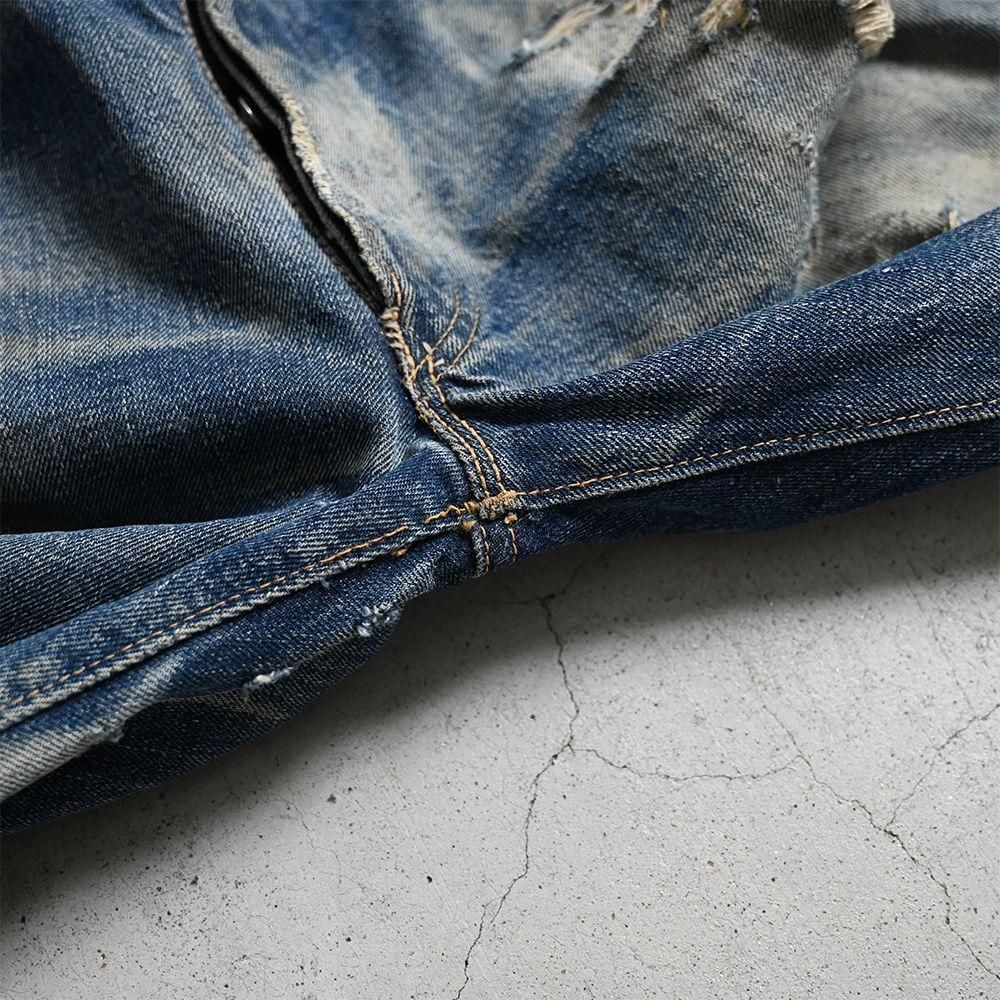 LEVI'S 501XX JEANS(AMAZING DAMAGE&REPAIR) - 古着屋 LEVI'S 501XX JEANS(AMAZING DAMAGE&REPAIR) - 古着屋