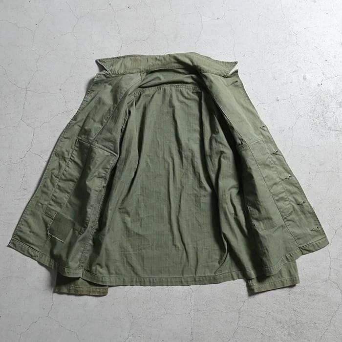 40s ビンテージ US.NAVY HBT ユーティリティジャケット 36 40s US NAVY USN N-3 HBT TWILL UTILITY JACKET - RICUR