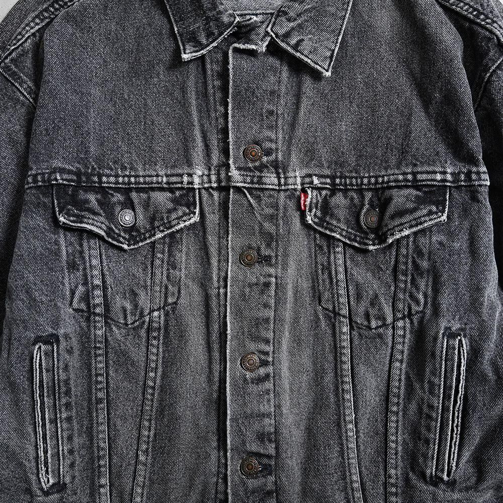 LEVI'S 70507-4858 BLACK DENIM JACKET(MEDIUM/GOOD CONDITION LEVI'S 70507-4858 BLACK DENIM JACKET(MEDIUM/GOOD CONDITION