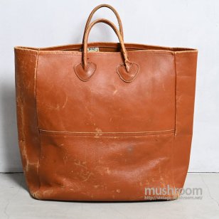 L.L.BEAN LEATHER TOTE BAG80'S/GOOD CONDITION