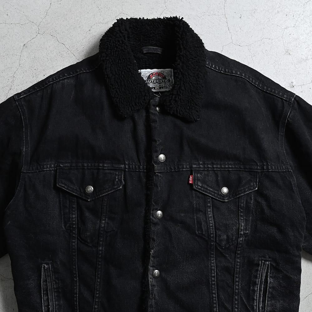 LEVI'S 70629-4159 BLK×BLK DENIM BOA JACKET（'93/LARGE