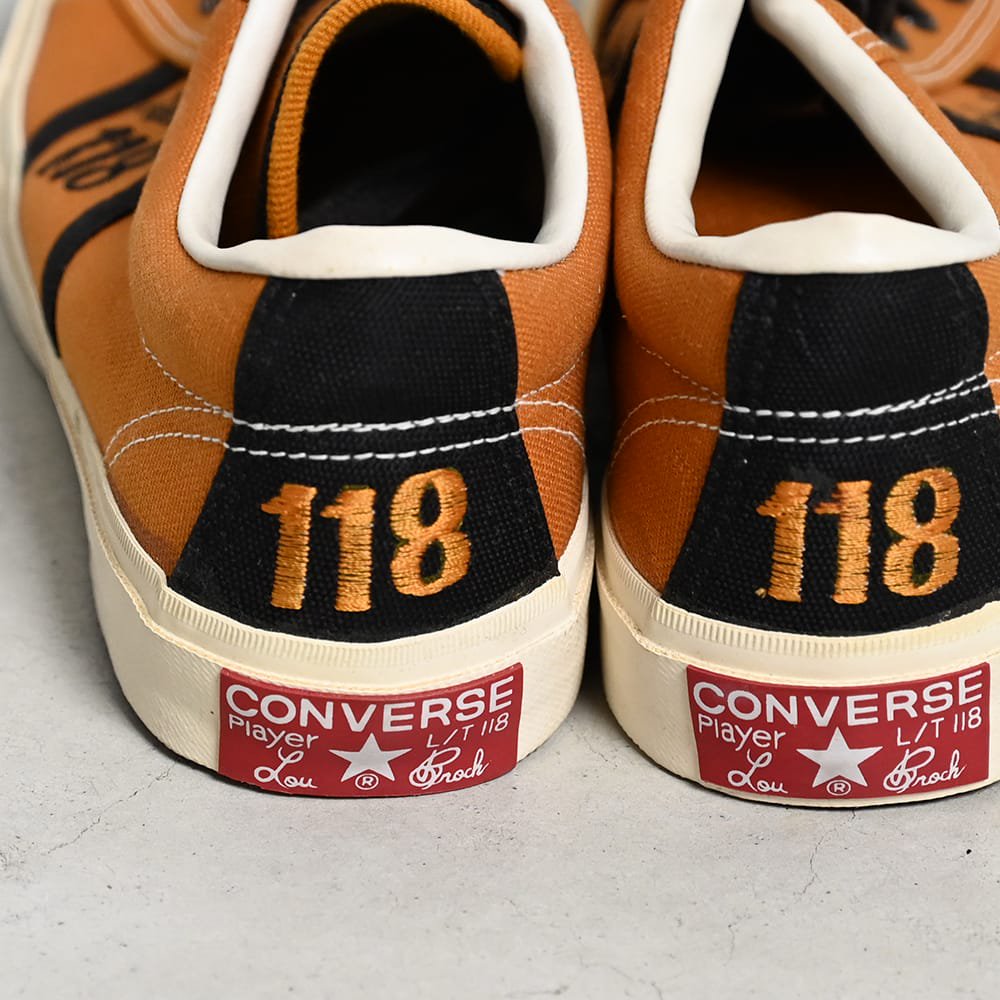 CONVERSE PLAYER L.T 118 LOU BROCK WITH BOX（DEADSTOCK/GOLD/US 8） - 古着屋 ｜  mushroom(マッシュルーム) ヴィンテージクロージングストア