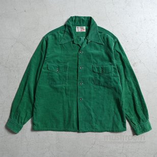 HOLIDAY L/S CORDUROY BOX SHIRT1940'S/LARGE/GOOD CONDITION