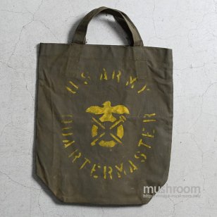 U.S.ARMY QUARTERMASTER OILED CANVAS BAGALMOST DEADSTOCK
