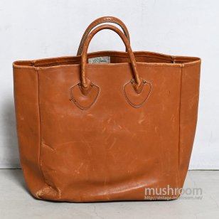 L.L.BEAN LEATHER CARRYALL BAG60'S/GOOD CONDITION