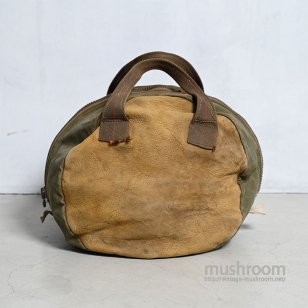 U.S.NAVY CANVASLEATHER HELMET BAG WITH PATCHGOOD CONDITION
