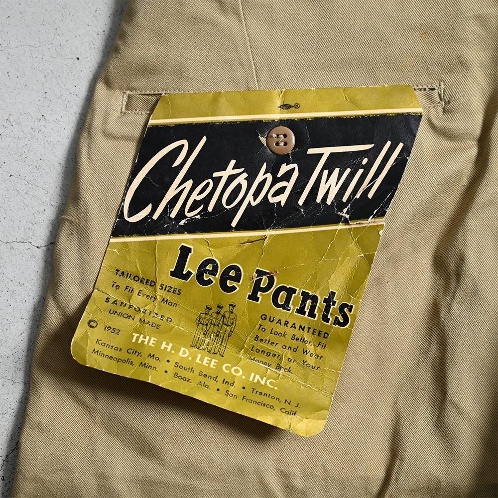 Lee CHETOPA TWILL WORK TROUSERS（1950'S/W34L32/DEADSTOCK