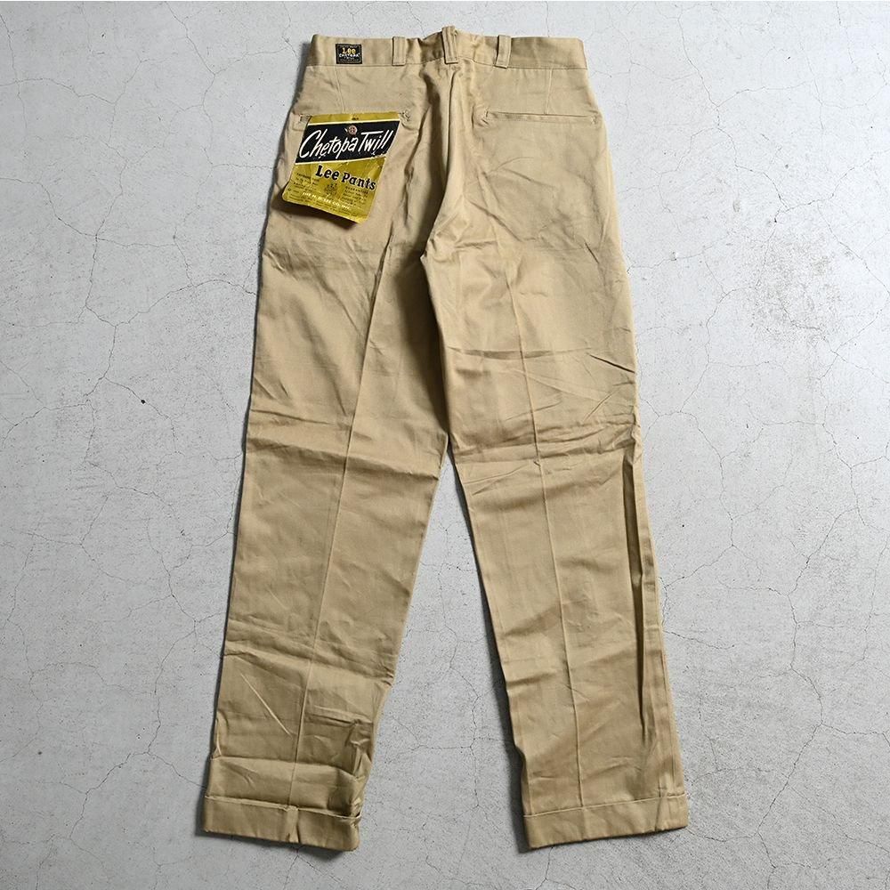 Lee CHETOPA TWILL WORK TROUSERS（1950'S/W34L32/DEADSTOCK