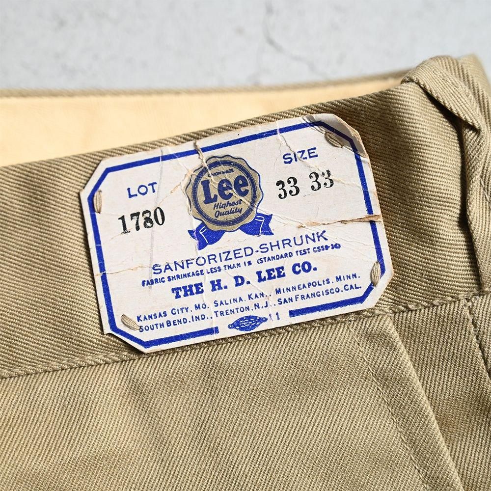 Lee CHETOPA TWILL WORK TROUSERS（1950'S/W34L32/DEADSTOCK