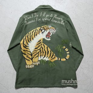 U.S.ARMY UTILITY SHIRT WITH HAND-PAINT66-67/TIGER