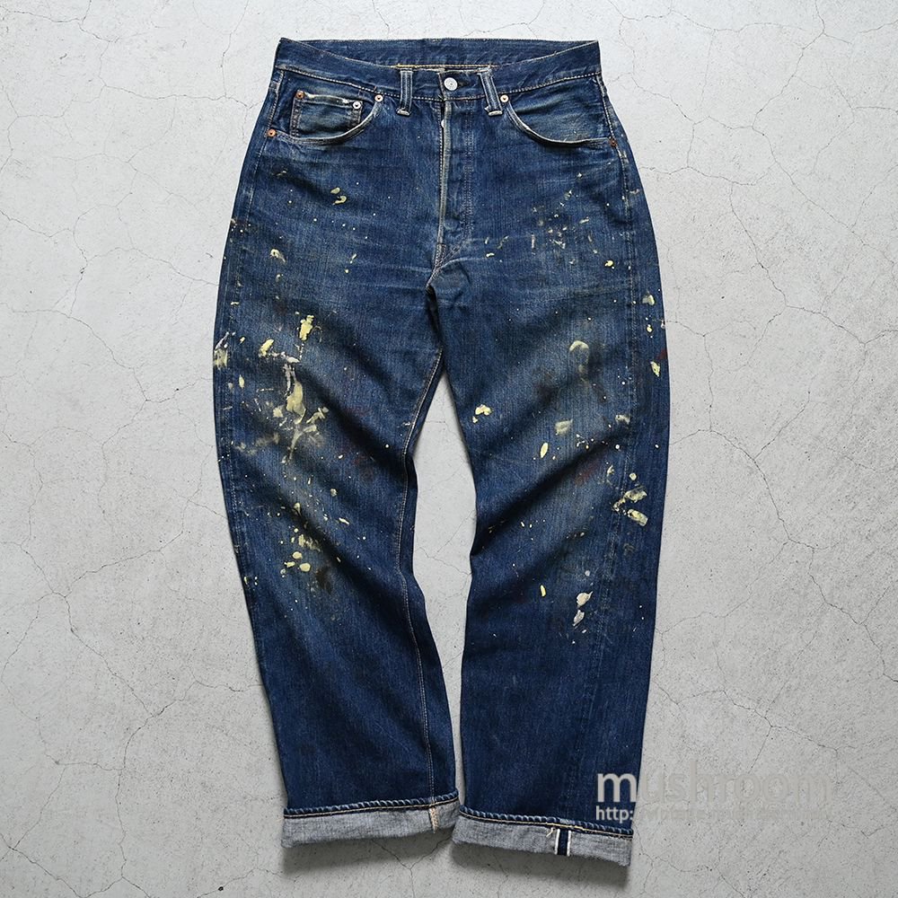 LEVI'S 501XX JEANS WITH PAINT（'47 MODEL/DARK COLOR） - 古着屋 