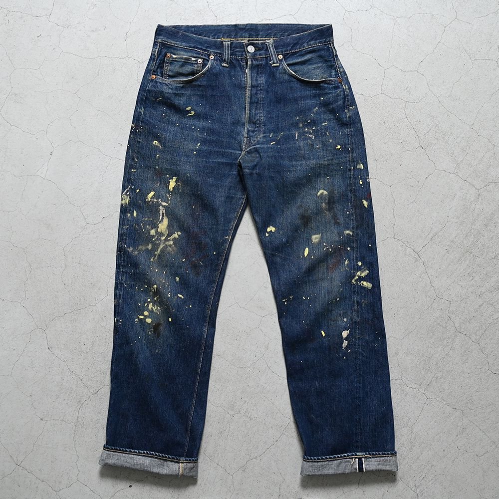 LEVI'S 501XX JEANS WITH PAINT（'47 MODEL/DARK COLOR） - 古着屋 