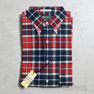 DONEGAL INDIA MADRAS PLAID COTTON L/S BD SHIRTDEADSTOCK/SMALL