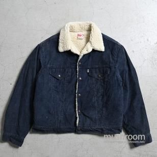 LEVI'S 70605-1517 BIGE CORDUROY BOA JACKETSZ 46/GOOD CONDITION