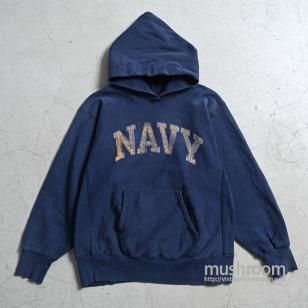 CHAMPION NAVY REVERSE WEAVE HOODY1980'S/LARGE