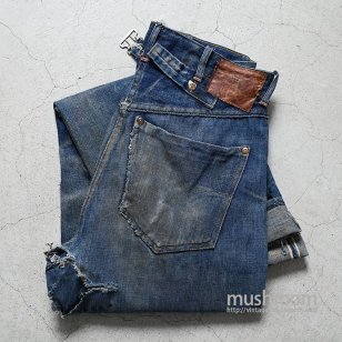 JCP.CO FOREMOST JEANS WITH BUCKLEBACK1930'S/AMAZING REPAIR