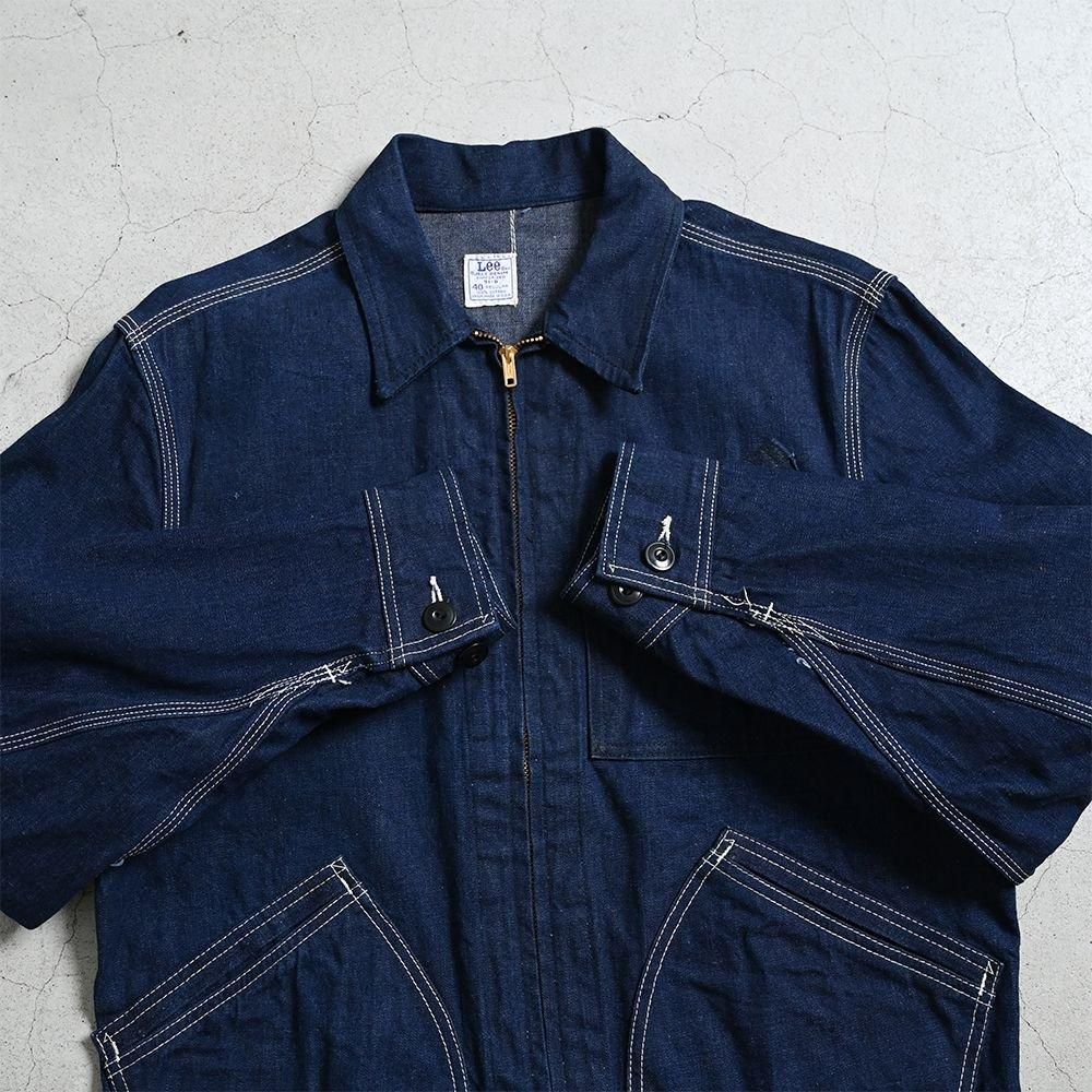 【MUSHROOM購入】1960'S LEE 91-B DENIM JACKET LEE 91-B DENIM WORK JACKET（44-LONG/DARK COLOR） - 古着屋