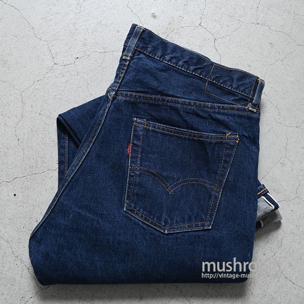 LEVI'S 505 BIGE JEANS WITH SELVEDGE（Early Type/DARK COLOR