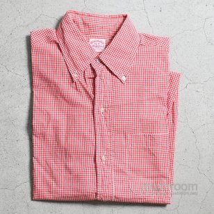 BROOKS BROTHERS GINGHAM CHECK BD SHIRT1970'S/MINT CONDITION/16-R