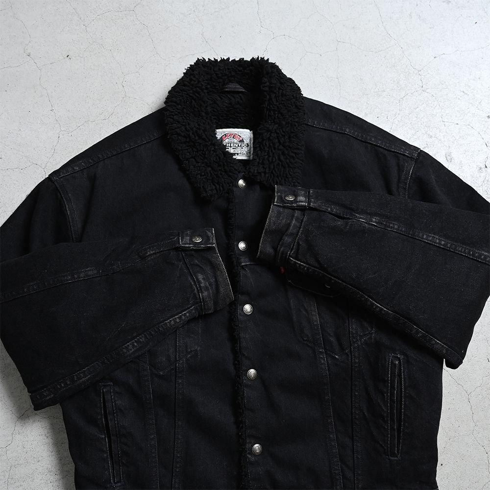 LEVI'S 70629-4159 BLK×BLK DENIM BOA JACKET（'93/GOOD