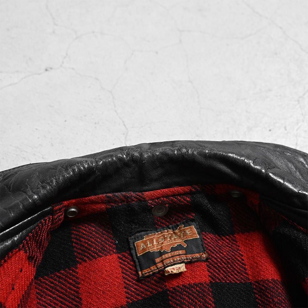 SEARS ALLSTATE HORSEHIDE MC JACKET（D-POCKET/SZ 42） - 古着