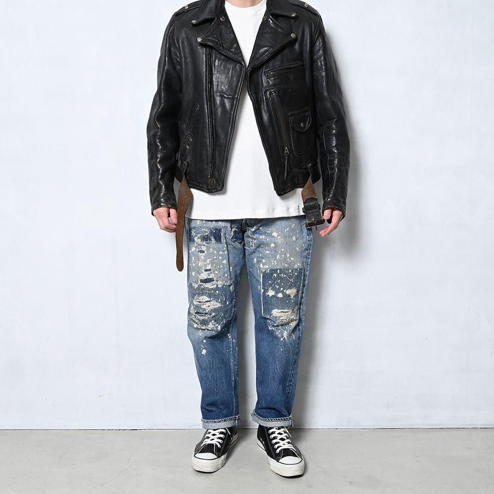 SEARS ALLSTATE HORSEHIDE MC JACKET（D-POCKET/SZ 42） - 古着