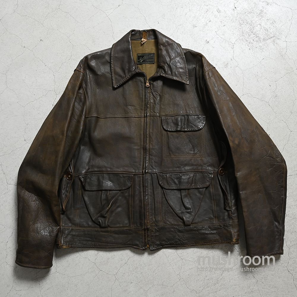 MID-WESTERN HUNTING STYLED LEATHER SPORTS JACKET（1930'S/SZ 46 ...