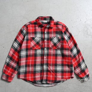 WINTER KING PLAID FLANNEL SHIRT1960'S/GOOD CONDITION
