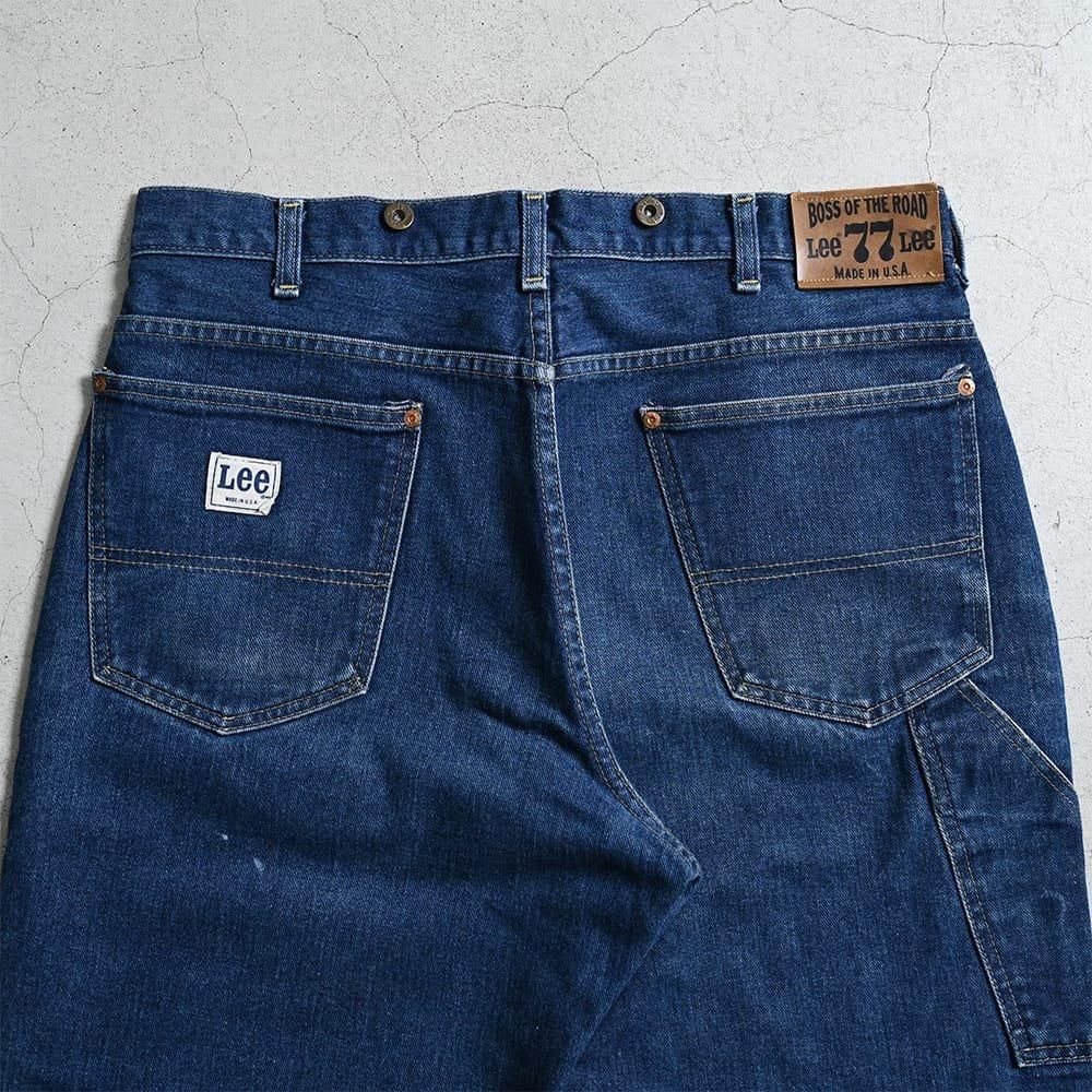 Lee Lot.77 DENIM PAINTER PANTS(1970'S/DARK COLOR) - 古着屋 Lee Lot.77 DENIM PAINTER PANTS(1970'S/DARK COLOR) - 古着屋