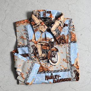 HARLEY-DAVIDSON L/S PICTURE PRINT SHIRTDEADSTOCK/LARGE