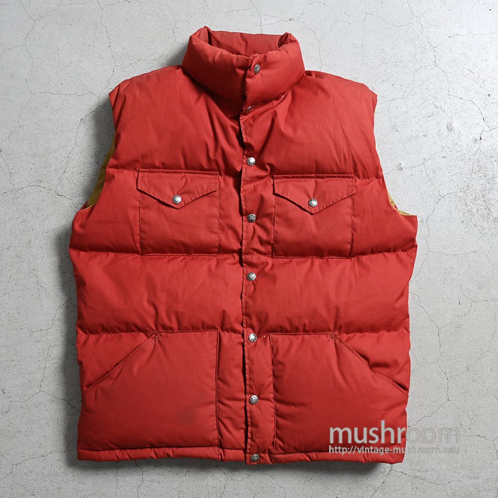 THE NORTH FACE DOWN VEST（1980'S/X-LARGE） - 古着屋 ｜ mushroom ...