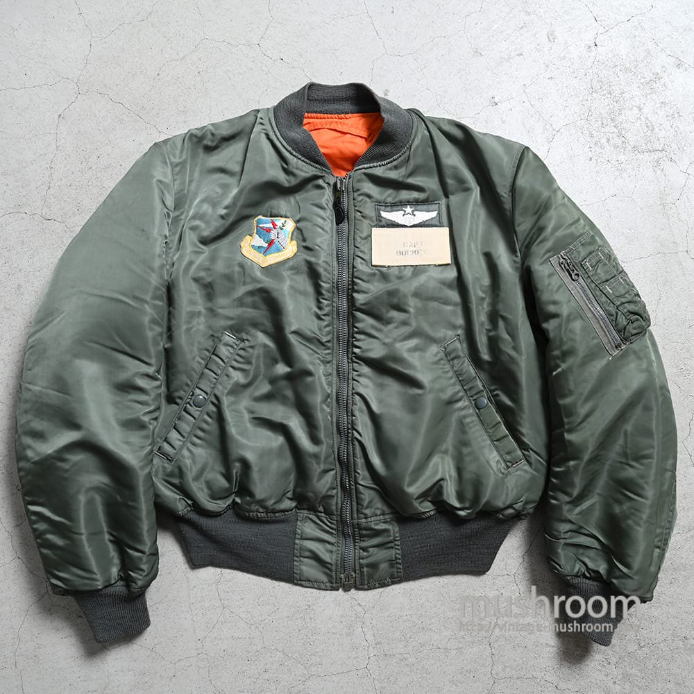 USAF MA-1 FLIGHT JACKET WITH PACTH（'61/MINT CONDITION/LARGE） - 古着屋 ｜  mushroom(マッシュルーム) ヴィンテージクロージングストア