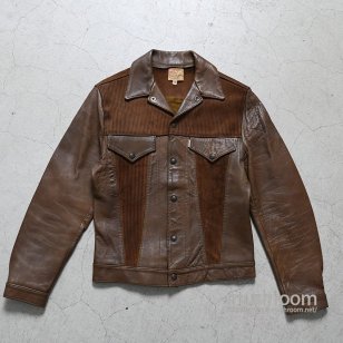 LEVI'S SHORTHORN LEATHER & SUEDE JACKETSZ 36/VERY GOOD CONDITION
