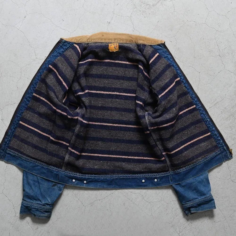 CAN'T BUST'EM DENIM WORK JACKET WITH BLANKET(1950'S/GOOD CAN'T BUST'EM DENIM WORK JACKET WITH BLANKET(1950'S/GOOD