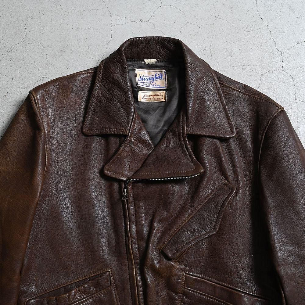 STRONG BILT LEATHER SPORTS JACKET（1940'S/VERY GOOD