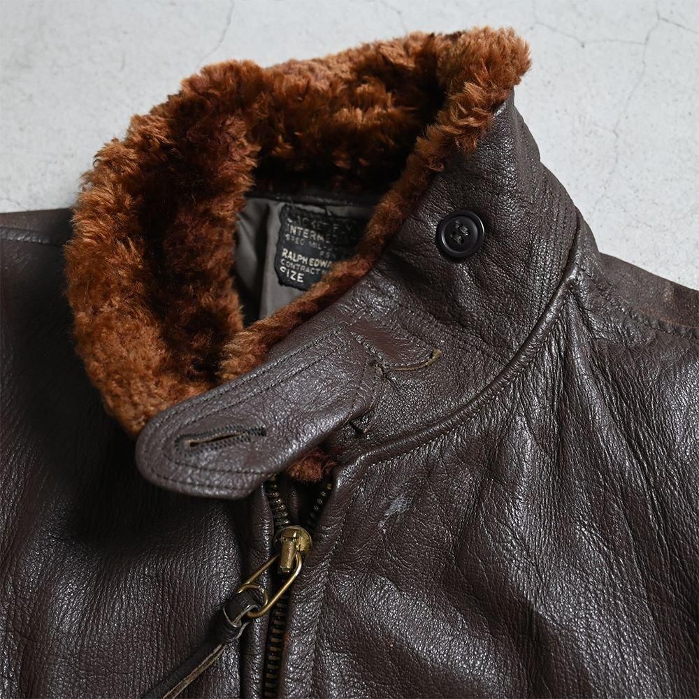 U.S.NAVY 7823C G-1 FLIGHT JACKET('64/SZ 46/BIG SIZE U.S.NAVY 7823C G-1 FLIGHT JACKET('64/SZ 46/BIG SIZE