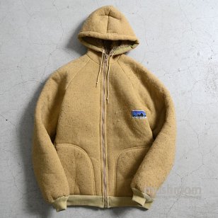 PATAGONIA FULL-ZIP PILE HOODY1970'S/GOOD CONDITION/SMALL