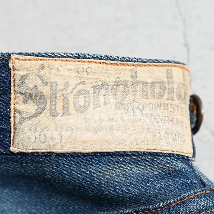 STRONGHOLD DENIM WAIST-OVERALLS（W36L32） - 古着屋